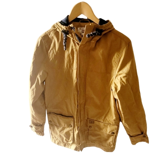 Original Penguin Mustard Brown Colored Anorak Style Jacket Women's Size Small - Picture 1 of 8